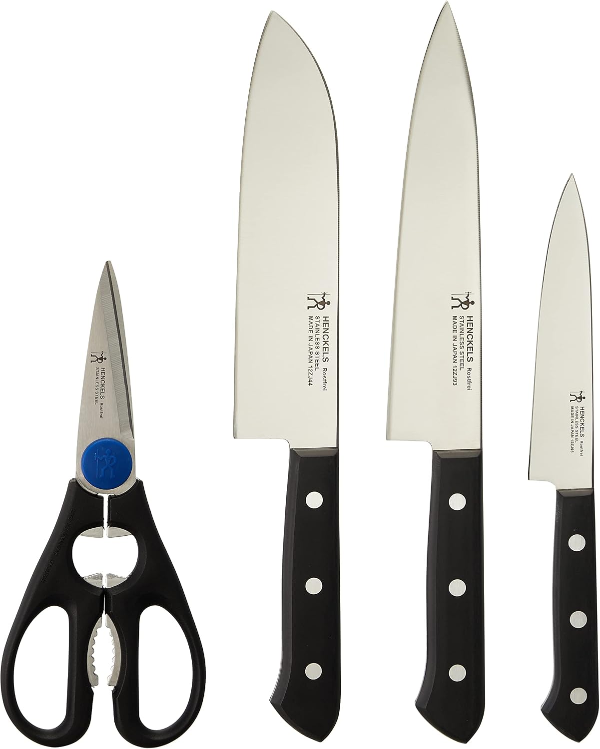 Detalle 2 de ZWILLING ヘンケルス ロストフライ 10081-000 包丁セット 三徳・ペティ・シェフナイフと研ぎ機能付きブロック