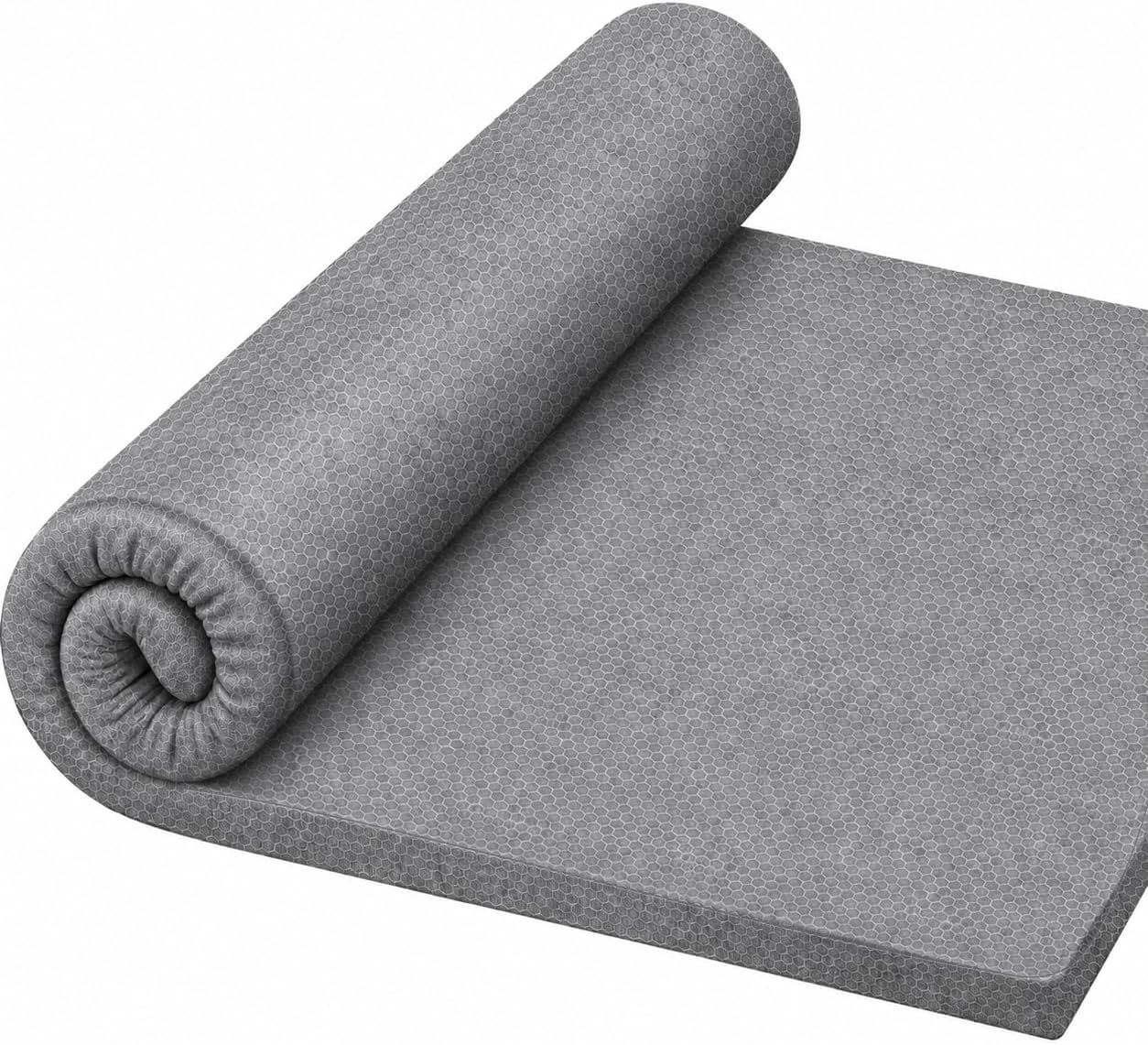 Detalle de VECELO AJ-CD5-GRY 高反発マットレス ダブル 140×200×4cm 通気性・洗えるカバー