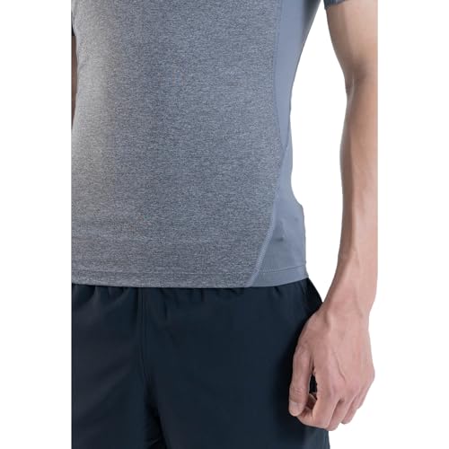 Thumbnail 11 de Under Armour HeatGear Compression Shirt pour hommes – Carbon Heather/Black (XS)