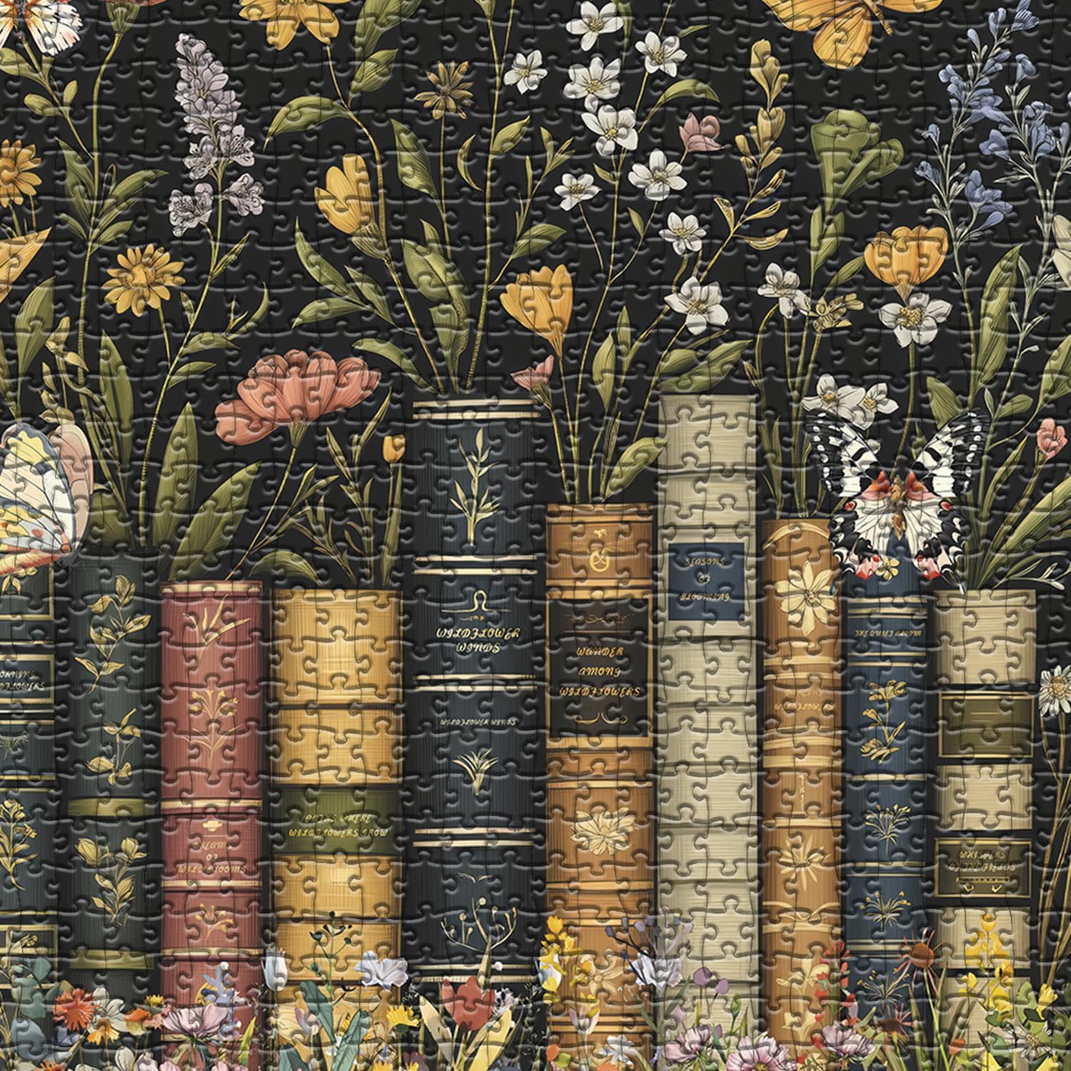 Detalle 1 de PICKFORU Wildflower Pages 1000-piece jigsaw puzzle 🧩