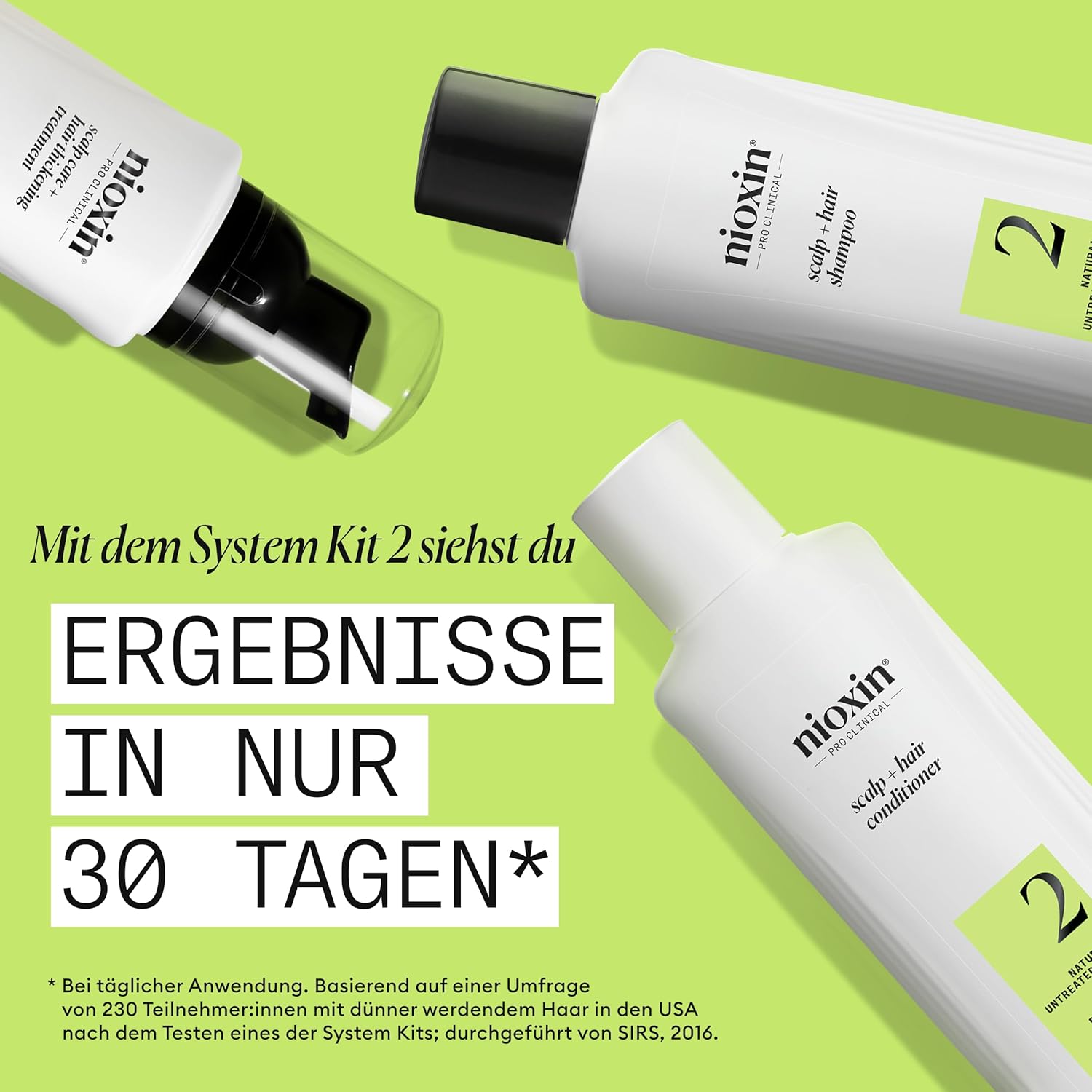 Thumbnail 2 de NIOXIN Scalp + Hair Kit System 2 – Haarpflege-Set für sichtbar dünner werdendes Haar (Shampoo, Conditioner & Scalp Treatment)