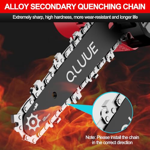 Thumbnail 5 de Mini motosierra QLUUE🔋 8" con 1150W, seguridad y accesorios