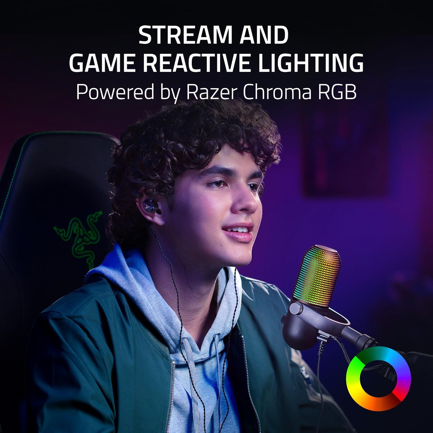 Thumbnail 1 de Razer Seiren V3 Chroma USB Microphone 🎤