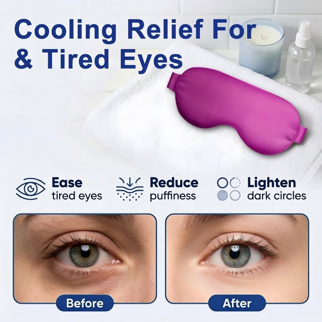 Thumbnail 4 de Cooling Eye Mask for Puffy Eyes: Reusable Gel Cold Compress for Headache and Migraine Comfort