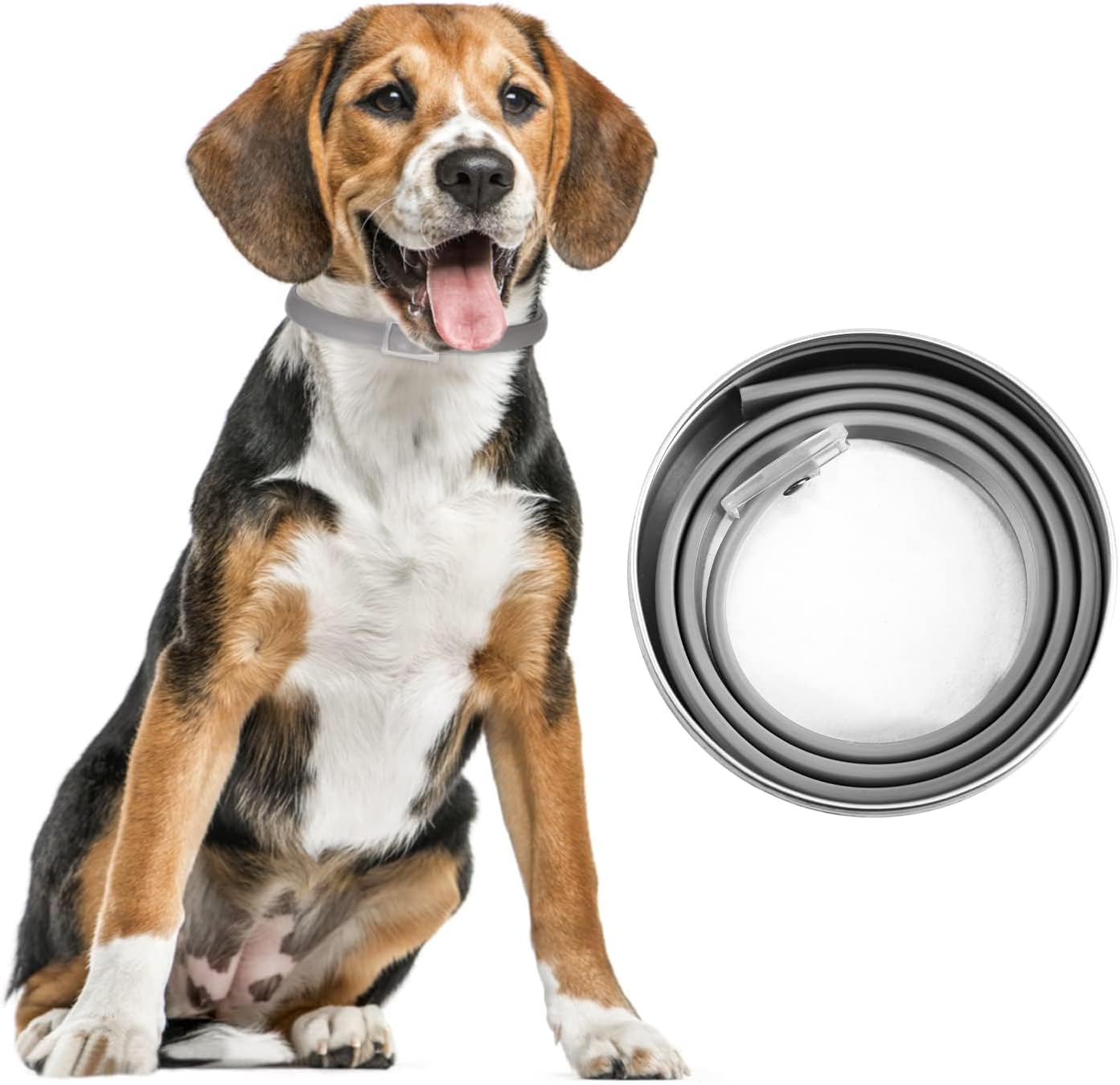 Detalle 2 de DEWEL Collar antipulgas para perros 63.5 cm