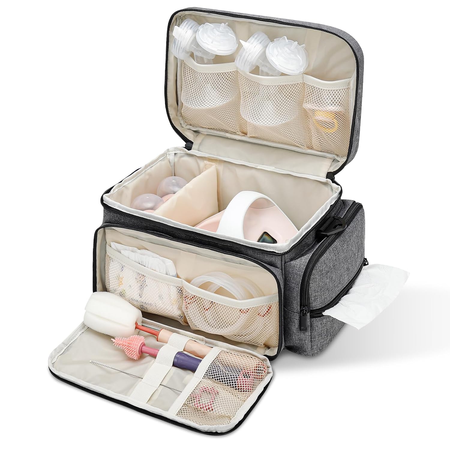 Thumbnail 2 de Breast Pump Bag for Spectra S1 and S2 with Waterproof Mat, Gray