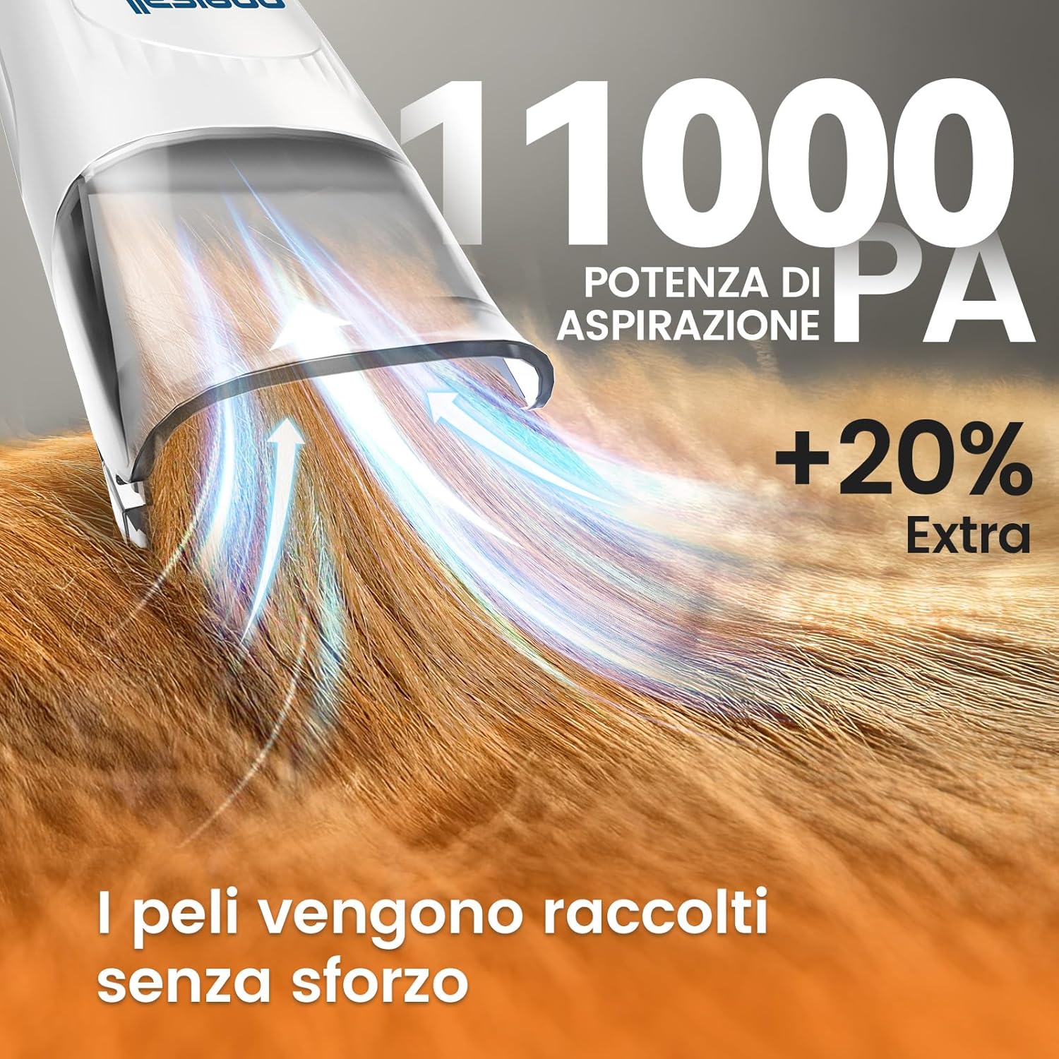 Detalle 2 de Oneisall kit toelettatura e aspirazione a vuoto per animali domestici – 7 in 1, 1,5L, 220V