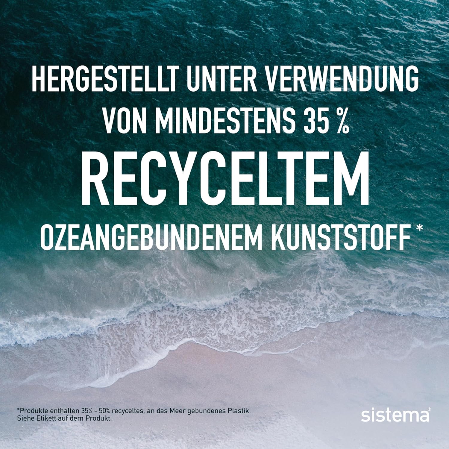 Thumbnail 1 de Sistema Bento Box Ocean Bound Plastic Brotdose mit Fächern – 1,25 l Lunchbox türkis inklusive 150 ml Joghurtbehälter