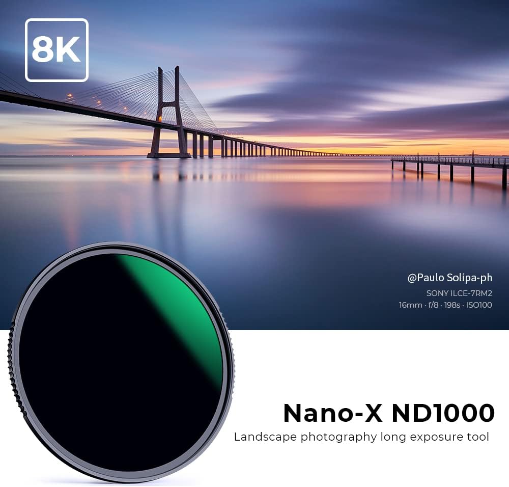Thumbnail 1 de K&F CONCEPT Nano-X Filtro ND1000 10 stop 72mm slim HD con nano-rivestimento a 28 strati