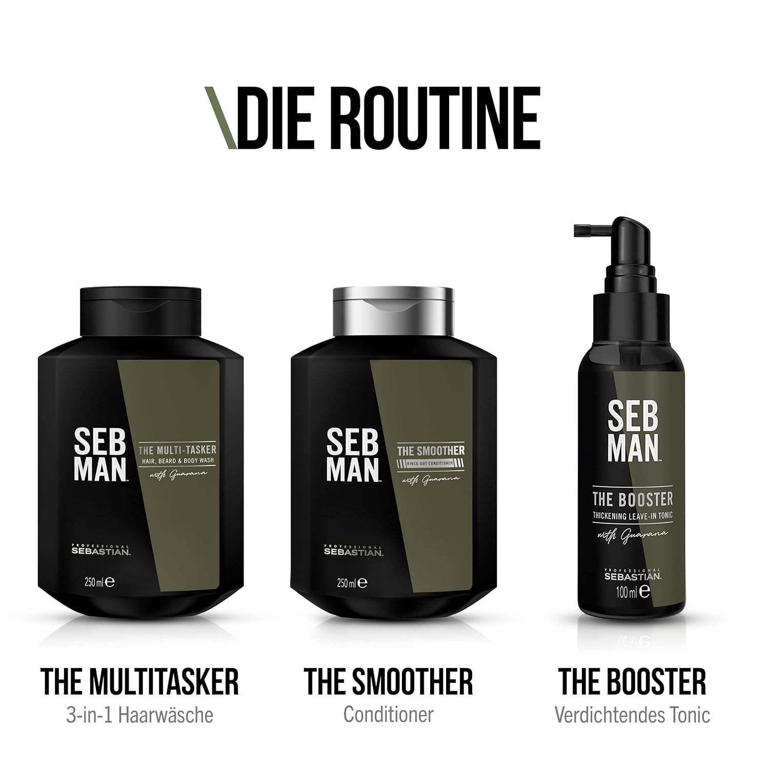 Thumbnail 5 de SEB MAN The Multitasker 3-in-1 Shampoo, Bartshampoo & Duschgel mit Guarana, Bergamotte & rosa Pfeffer – 250 ml