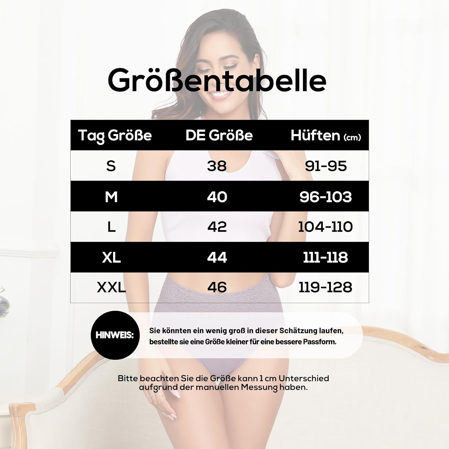 Thumbnail 3 de Wealurre Damen-Unterhosen High Waist im 5er-Pack aus Baumwolle mit Spitze