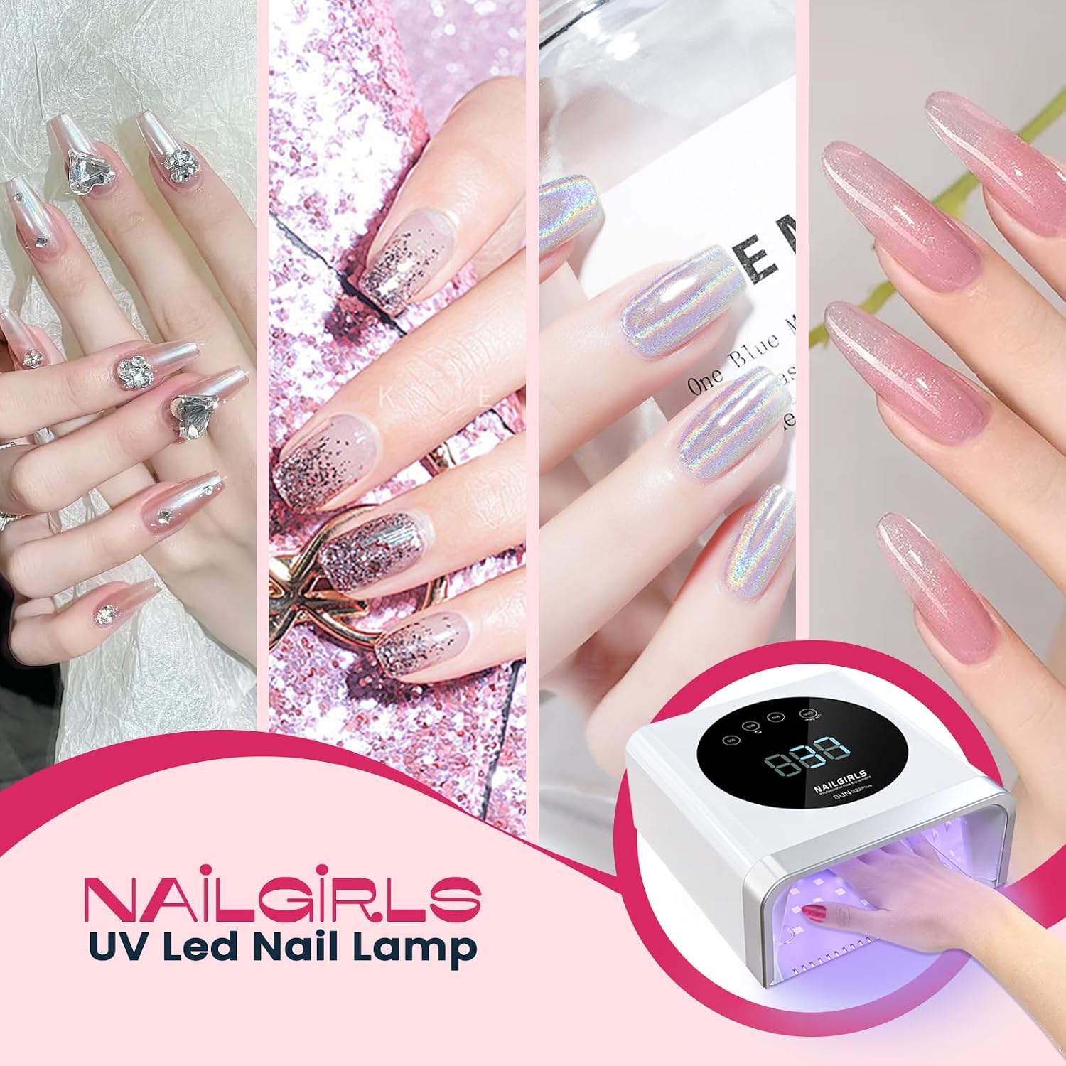Thumbnail 1 de NAILGIRLS LED nail lamp 150W sensor