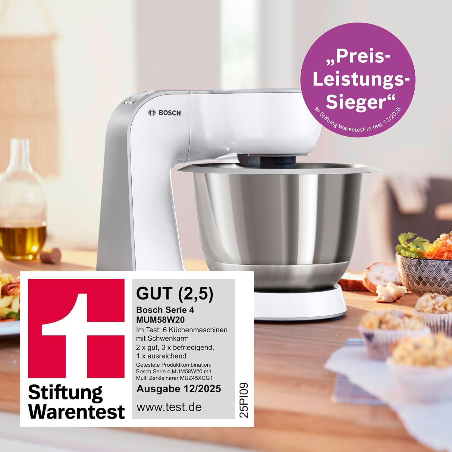 Detalle 2 de Bosch MUM58W20 Küchenmaschine 3,9 L 🥣