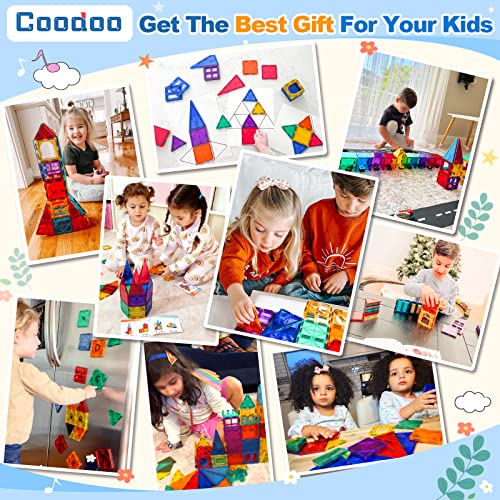 Detalle 2 de 100PCS Bloques Magnéticos KidTech 🧲: Set con Coches y Educación