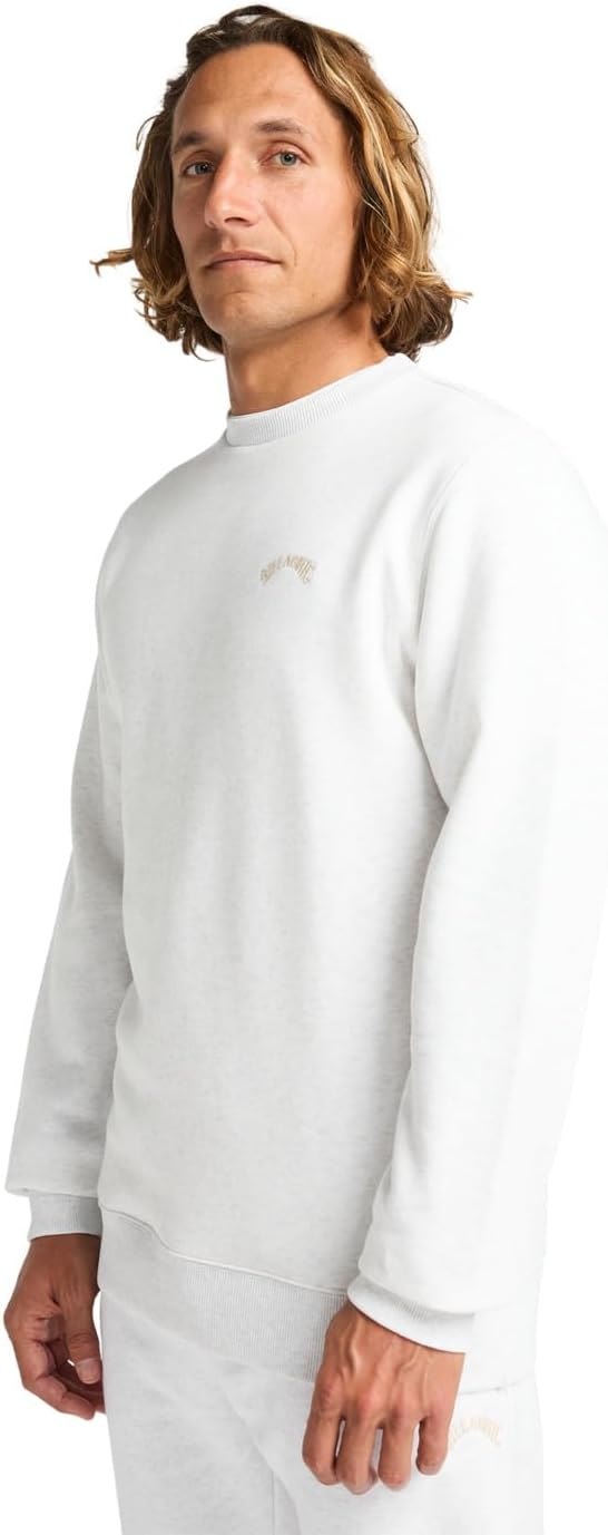 Detalle de BILLABONG Arch CR Sweater Homme — Lot de 1, douceur en coton recyclé et polyester recyclé