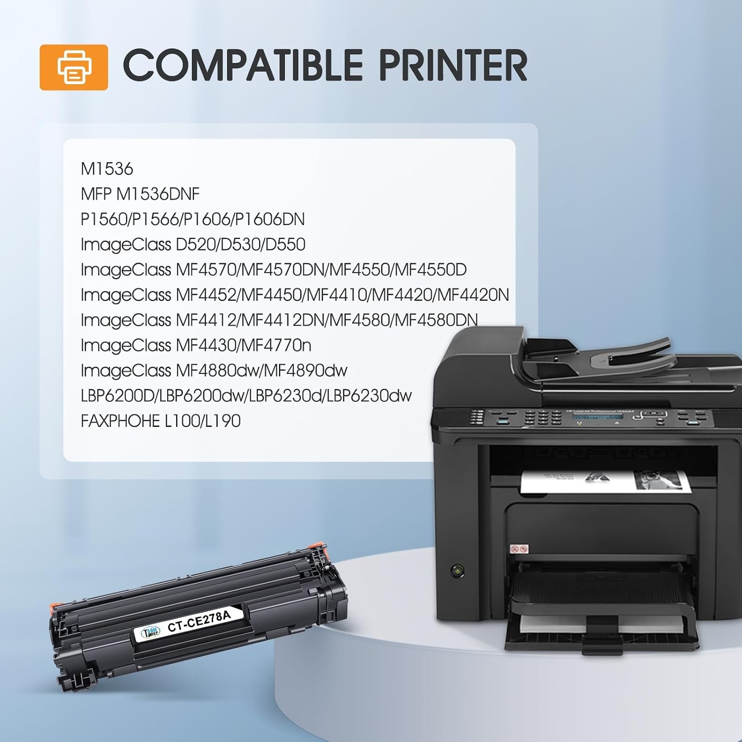 Thumbnail 1 de Cool Toner CE278A 78A Black Toner Cartridge, 4-Pack, 2,100-Page Yield