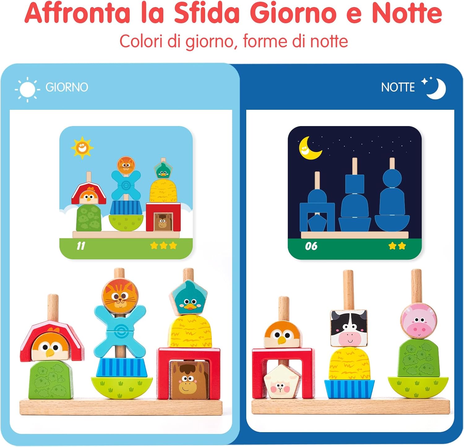 Thumbnail 2 de hahaland Giochi Montessori 1 Anno Gioco in Legno