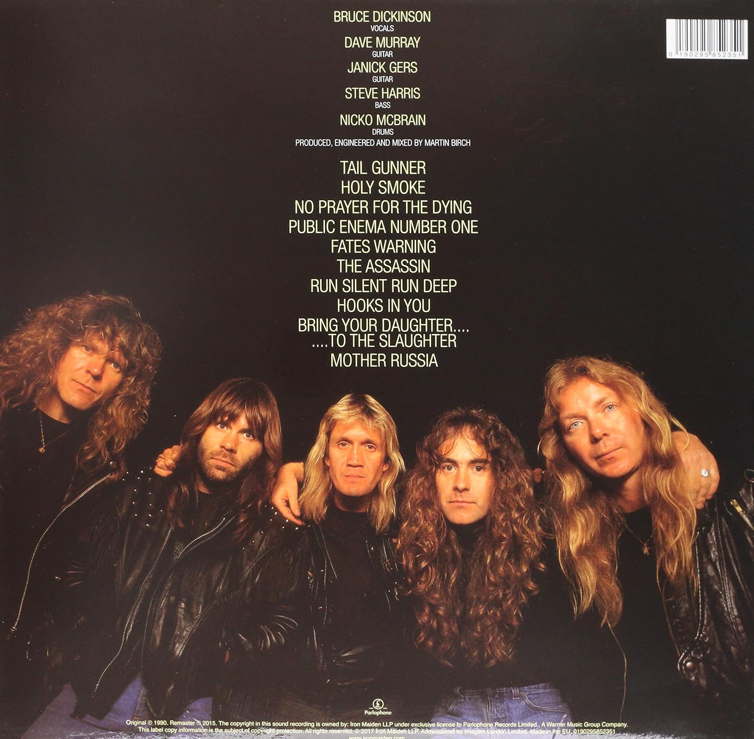Detalle 2 de Iron Maiden No Prayer for the Dying (2015 Remaster) Vinyl, Limited Edition
