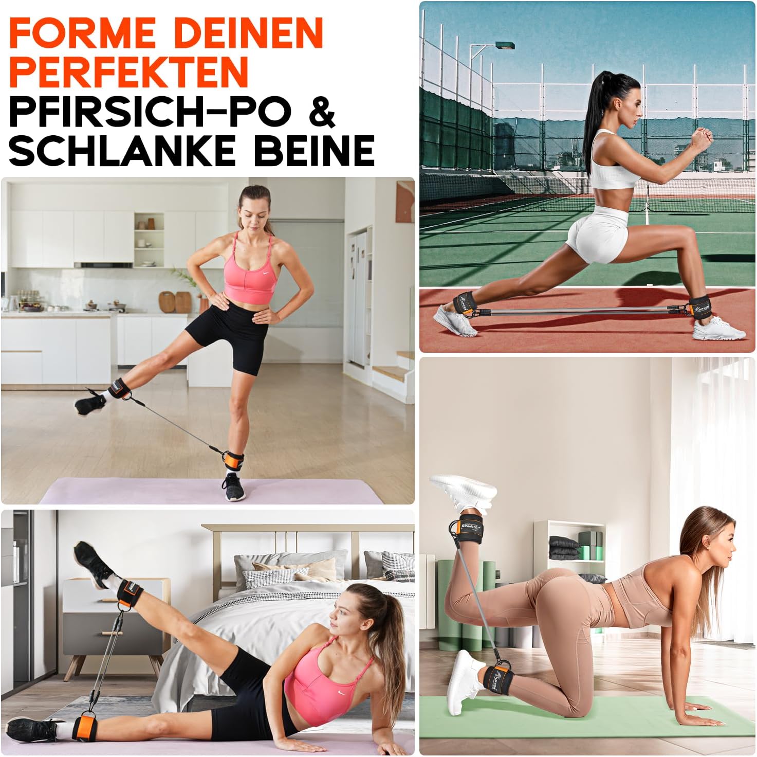 Thumbnail 6 de HPYGN Knöchel-Widerstandsbänder für Po-Training