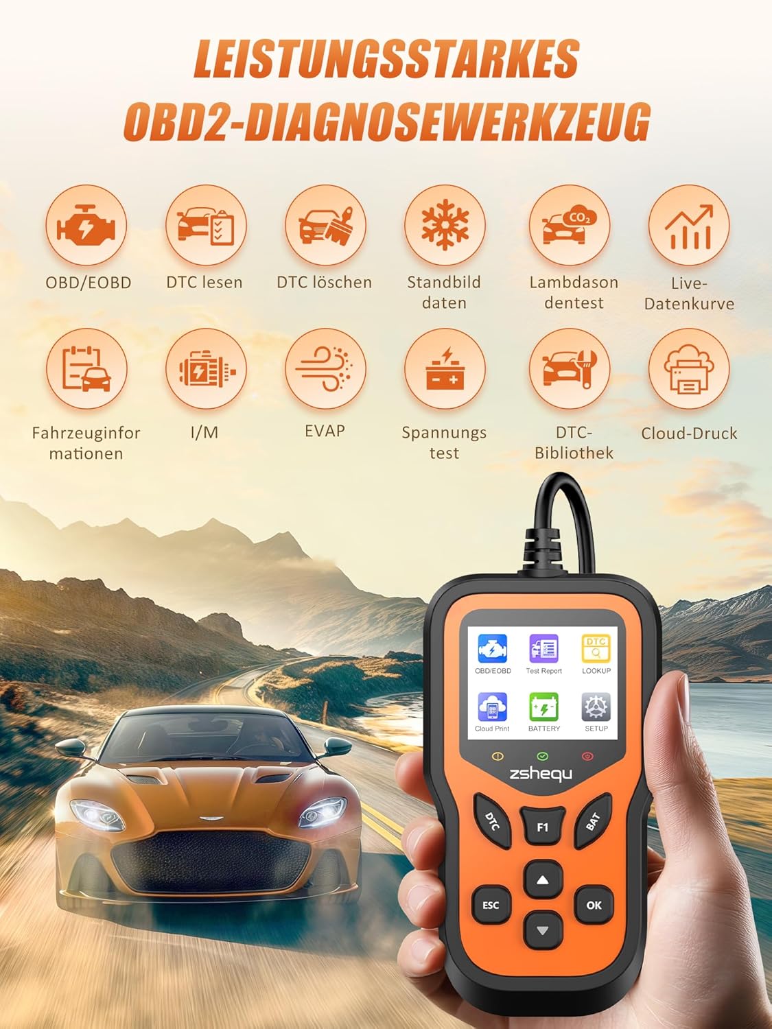 Thumbnail 1 de OBD2 Diagnosegerät OBD EOBD Scanner 35.901 DTC 📟
