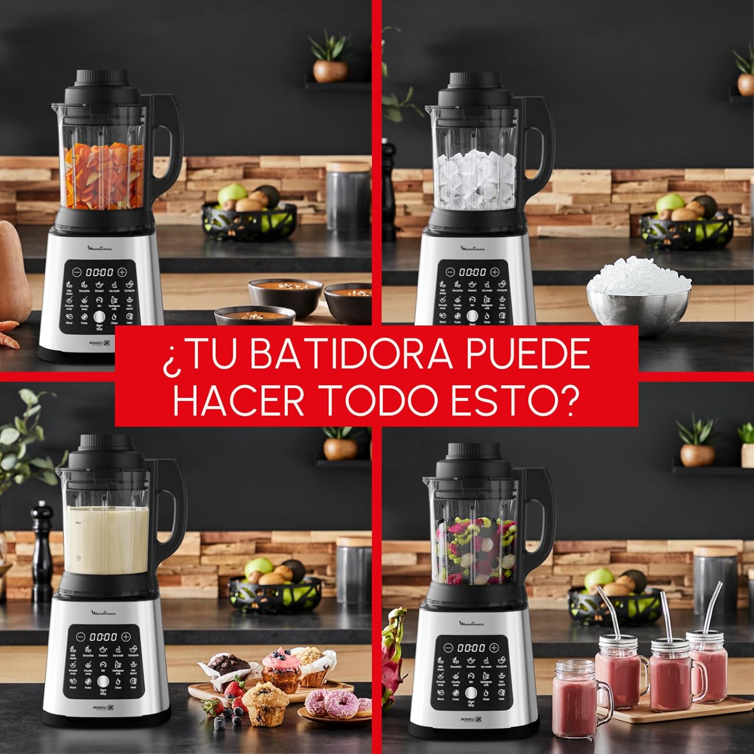 Thumbnail 3 de Moulinex PerfectMix Cook batidora 1400 W 2 L