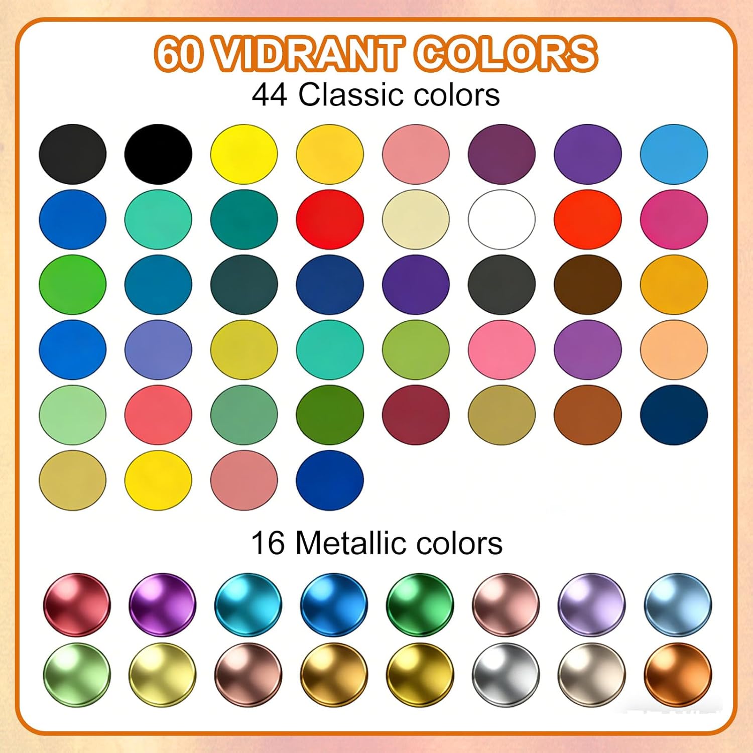 Thumbnail 1 de 60-Colour Dual-Tip Acrylic Paint Pens (Brush & Fine) for rock painting and crafts