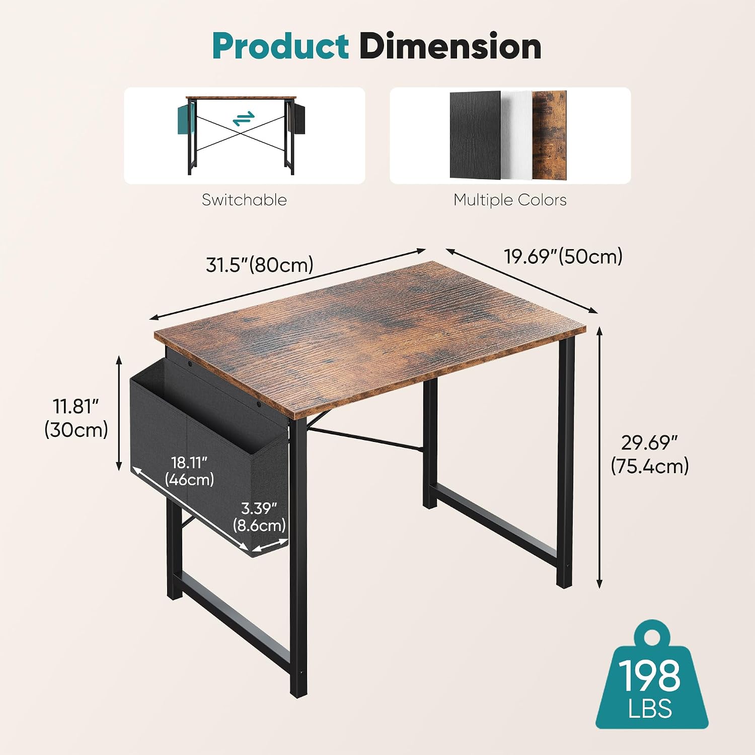 Detalle de OLIXIS Computer Desk, 31-Inch