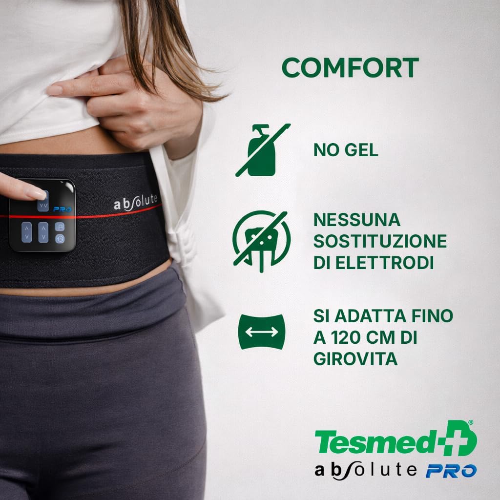 Thumbnail 4 de TESMED Absolute Cintura Addominale EMS – versione PRO, 99 livelli e 20 programmi avanzati, wireless e ricaricabile
