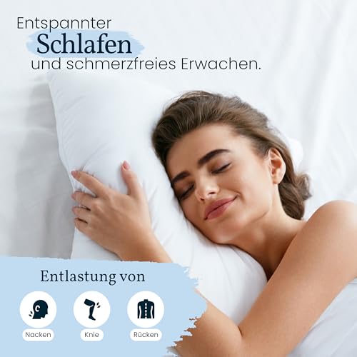 Detalle de Gentle North Hochwertiges Seitenschläferkissen 40 x 145 cm – Langes Mikrofaser-Körperkissen für Erwachsene