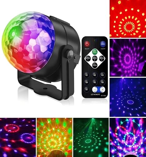 Thumbnail 7 de Gvoo lampe de scène rotative 360° à LED, 5 W et 7 couleurs RGB