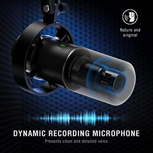 Thumbnail 4 de FIFINE USB/XLR Studio Micro Dynamique — Micro cardioïde pour PC, gaming et streaming