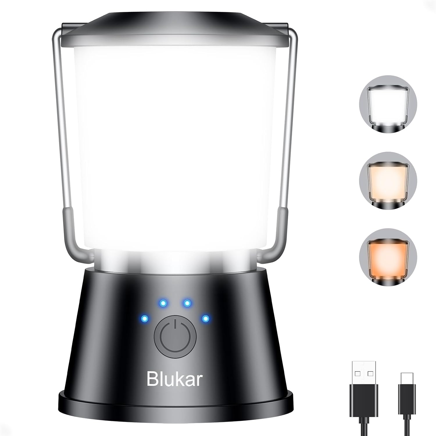 Detalle de Blukar Camping Lantern Rechargeable 1 LED light 🌟🏕