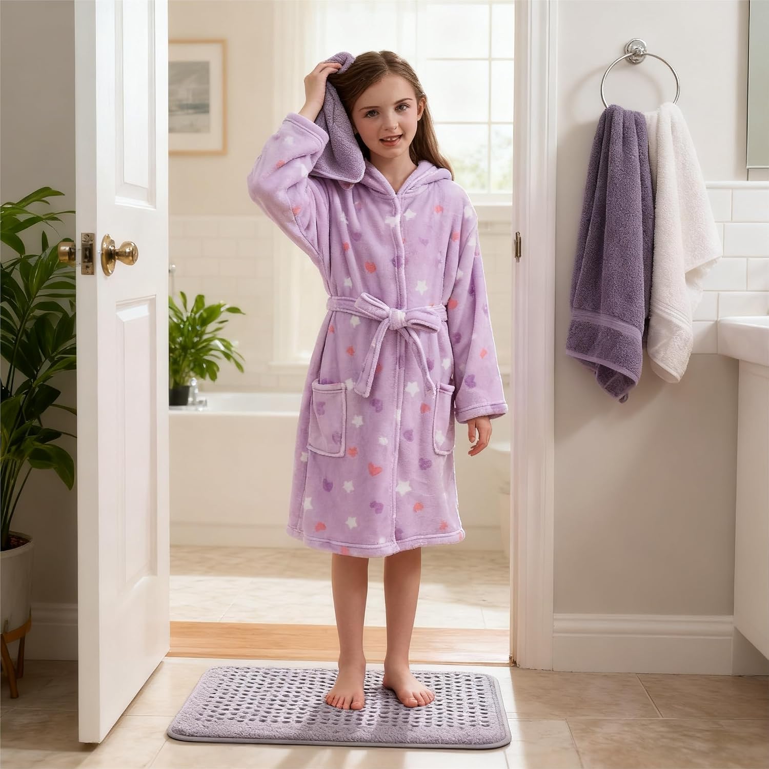 Detalle de V.&GRIN Girls Fleece Robe