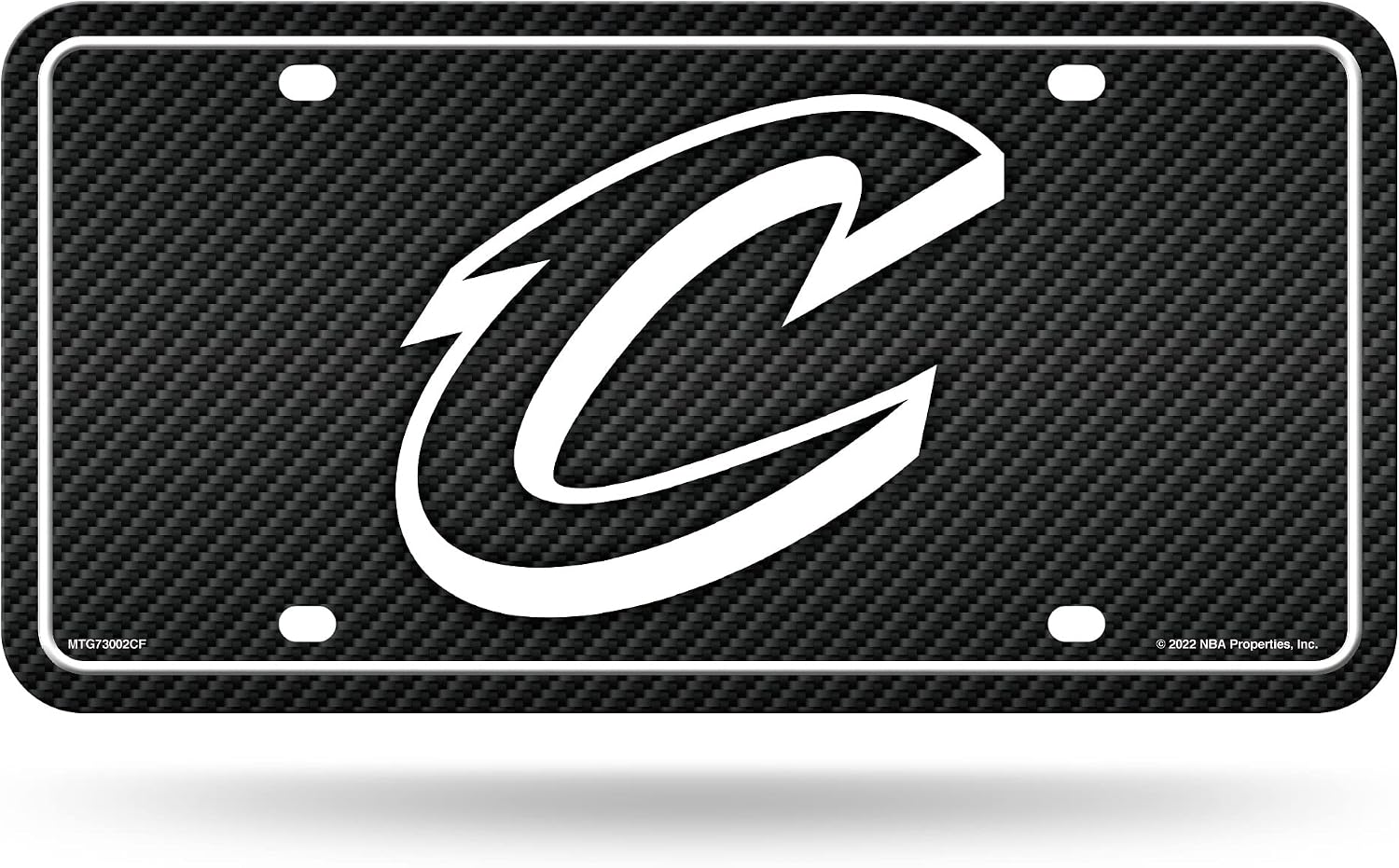 Detalle 2 de Rico Industries NBA Basketball Carbon Fiber Metal Tag (12" x 6")