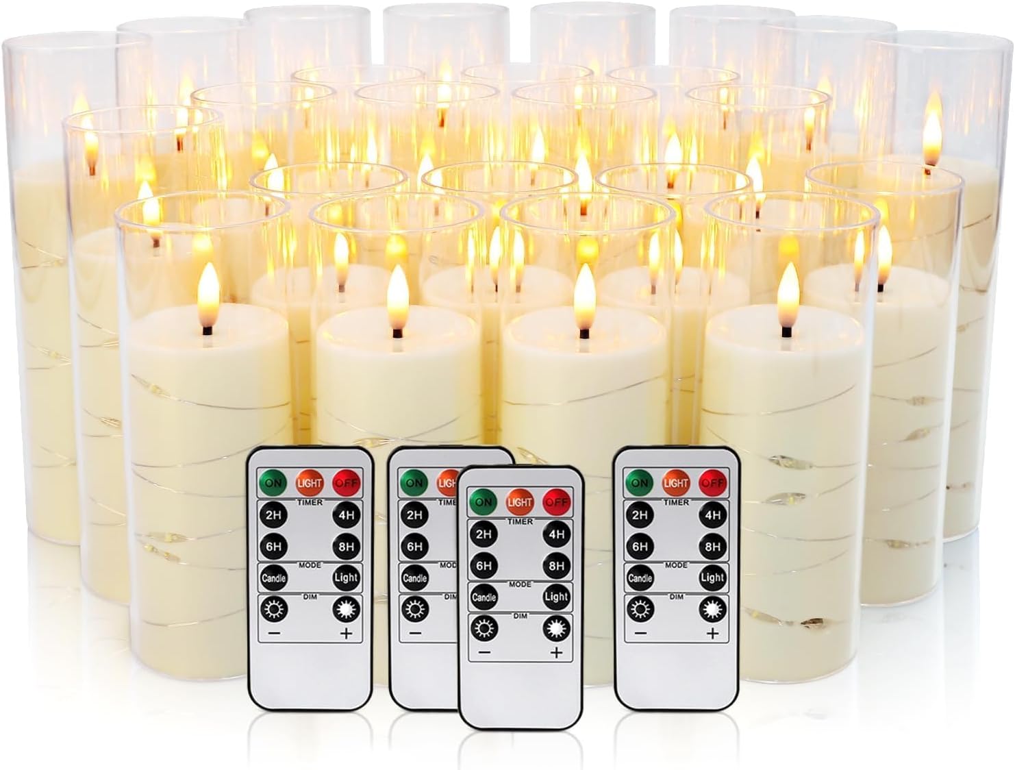 Detalle de Grcdoyvl Flameless LED Candles, 24-Piece Set
