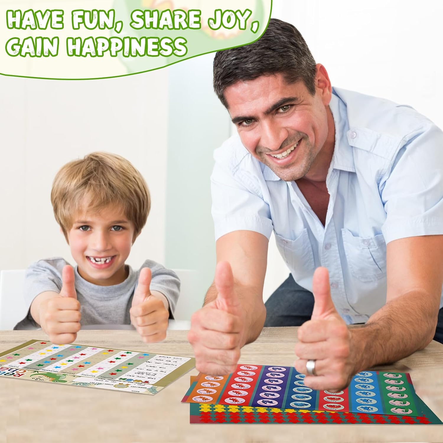Detalle de khlerox Magnetic Reward Chart for Kids at Home (Dinosaur) with 26 Chore Charts & Star Stickers