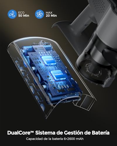 Detalle de VACTechPro 550W/50Min/50KPA Aspiradora sin Cable F02 Lite: limpieza eficiente en casa