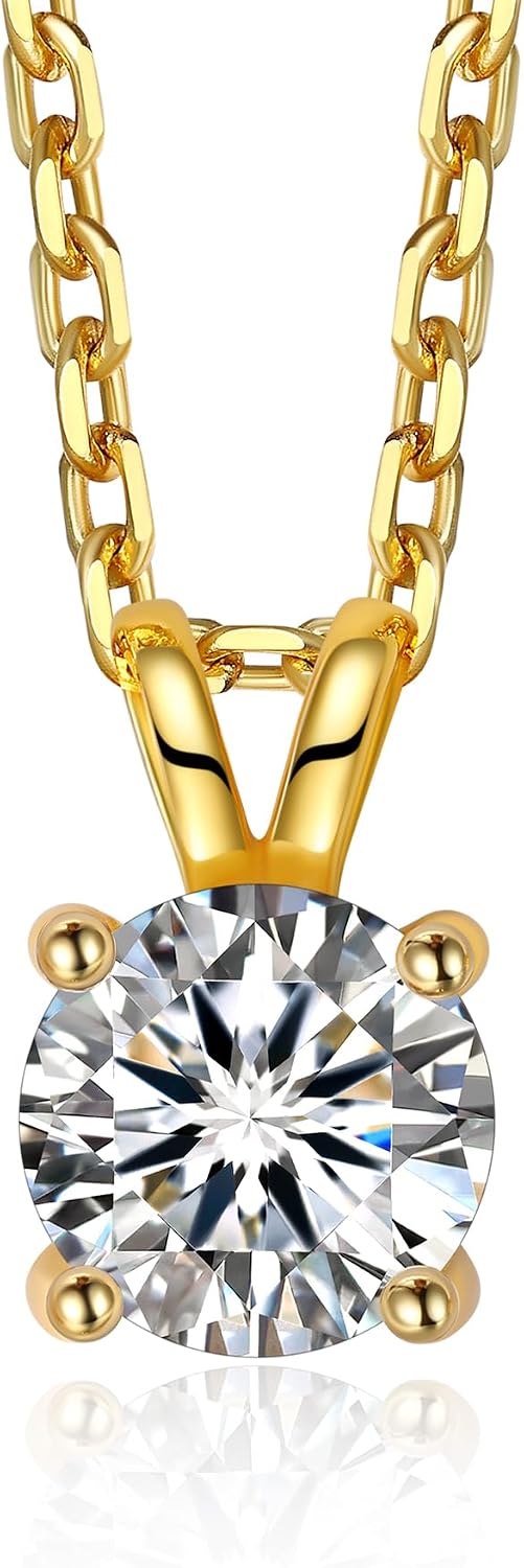 Detalle de MomentWish Moissanite Halskette 0,5 Karat