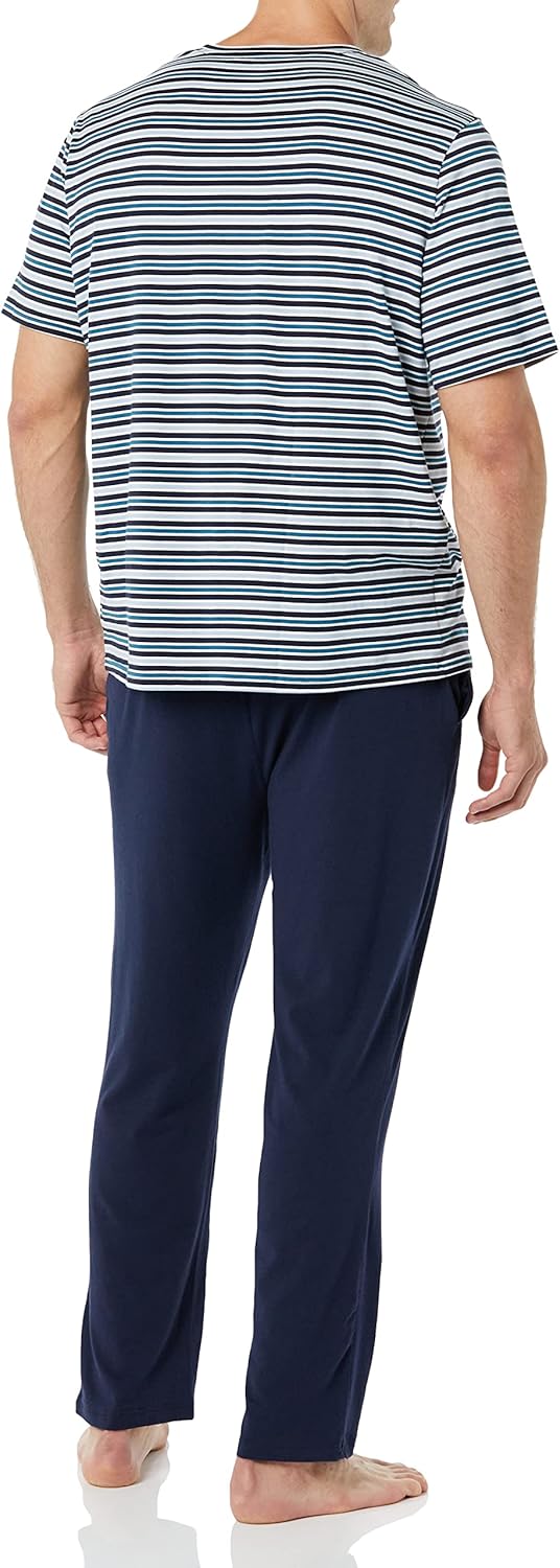 Thumbnail 1 de Amazon Essentials men’s modal cotton T-shirt and full-length bottoms pyjama set (regular fit)