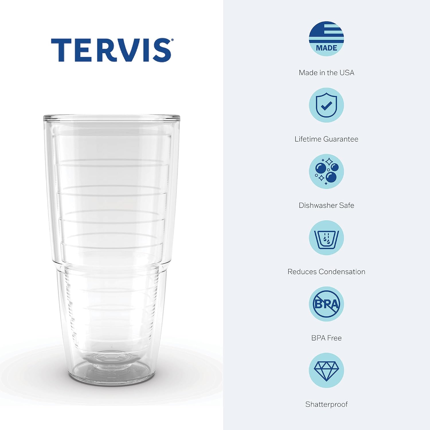 Detalle de Tervis Made in USA Double-Walled NHL New York Rangers Insulated Tumbler Cup (24oz)