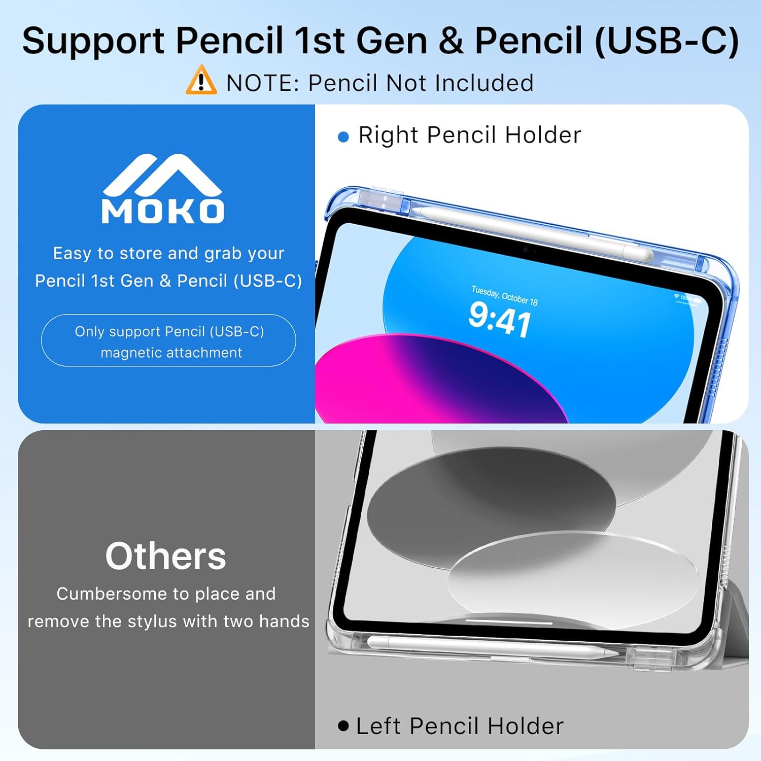 Thumbnail 5 de MoKo for iPad (A16) 11th Gen / 10th Gen Case in Cobalt Blue