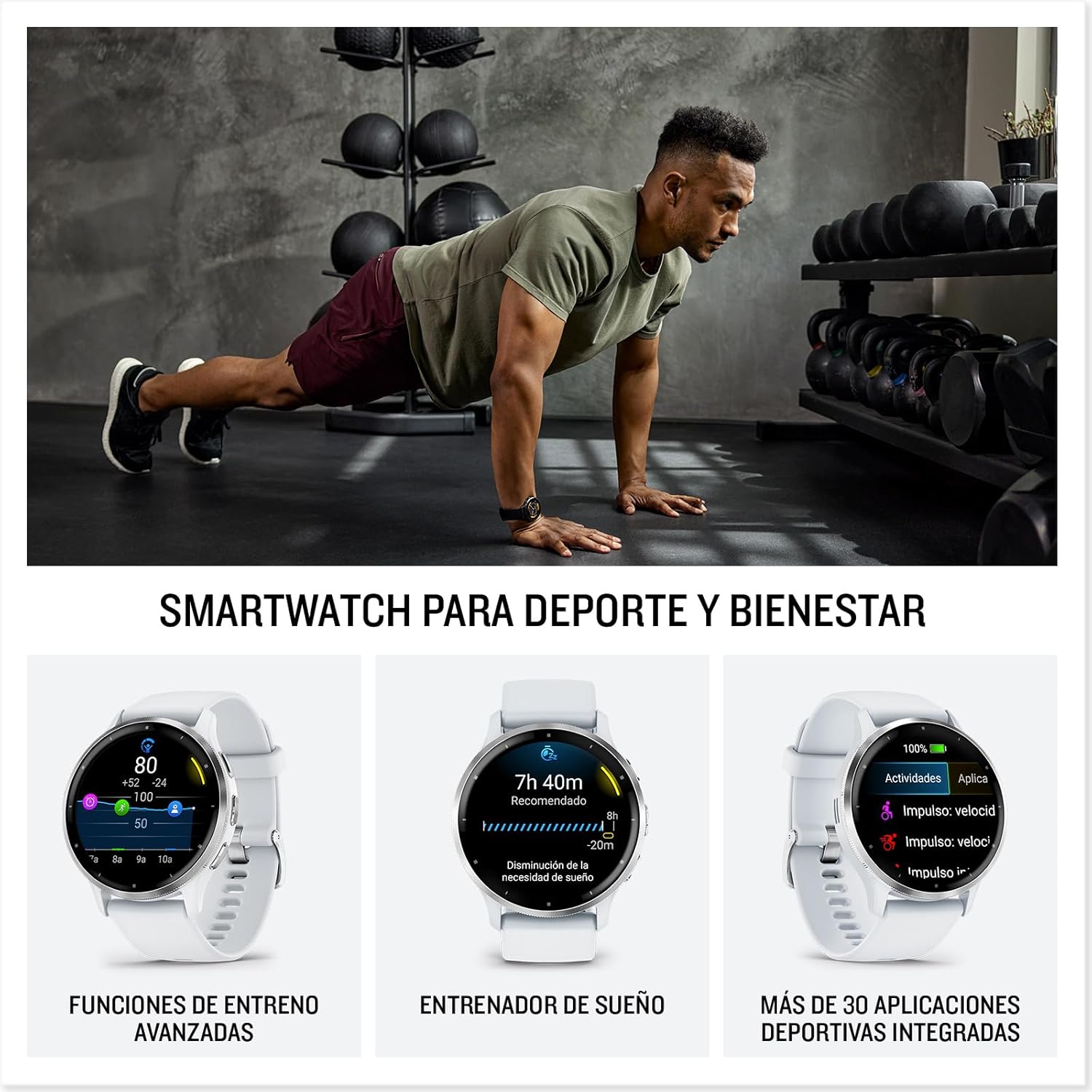 Thumbnail 1 de Garmin Venu 3S Rosa Gold — Smartwatch AMOLED y GPS