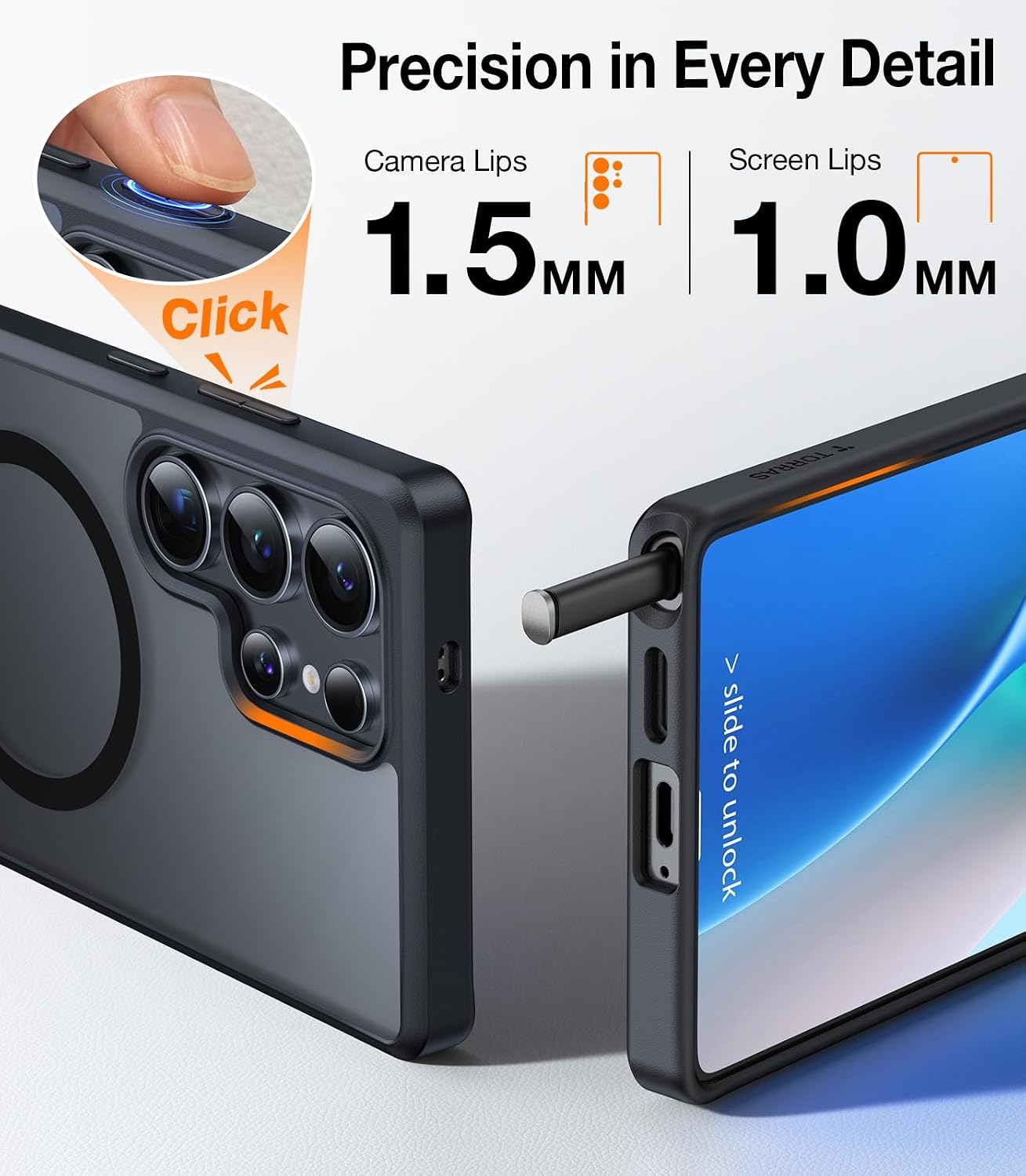Thumbnail 5 de TORRAS Strong Magnetic Stand for Samsung Galaxy S25 Ultra
