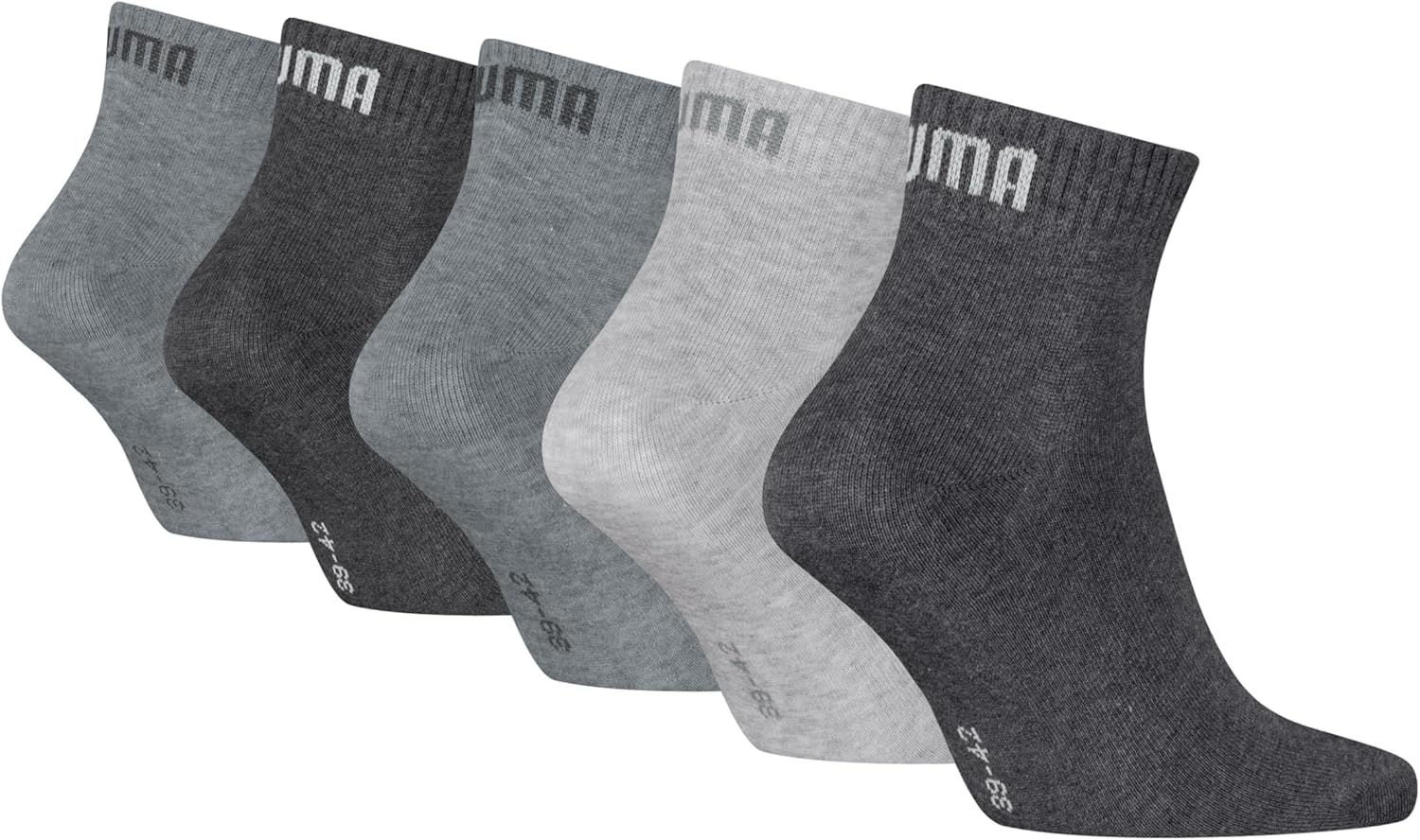 Thumbnail 1 de PUMA Quarter Plain 5p Calzini Unisex - Adulto (Pacco da 5): comodità e stile minimal