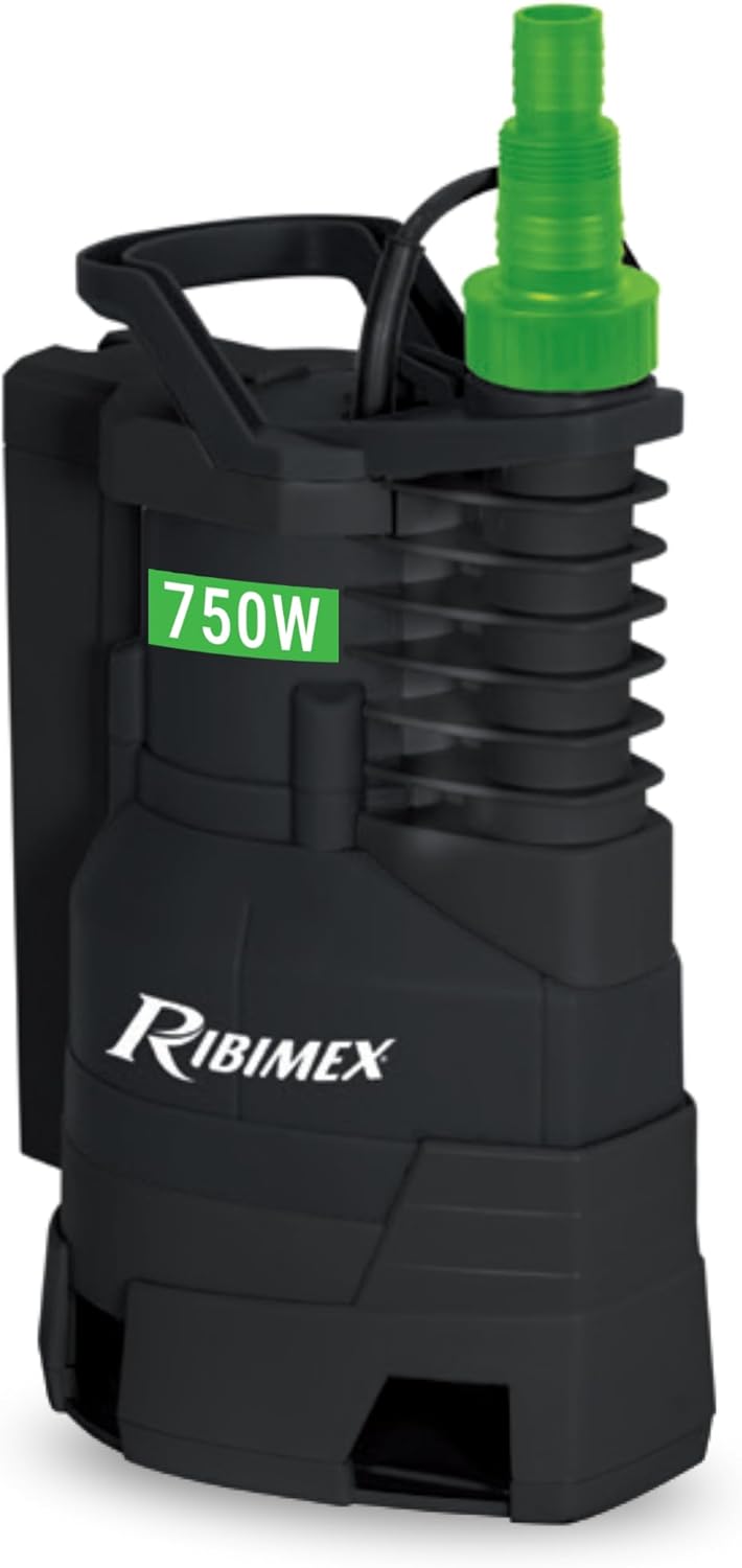 Thumbnail 5 de Ribimex Pompa sommersa per acque scure con particelle fino a 25 mm – PRPVC400C, 9.500 L/h, 400 W