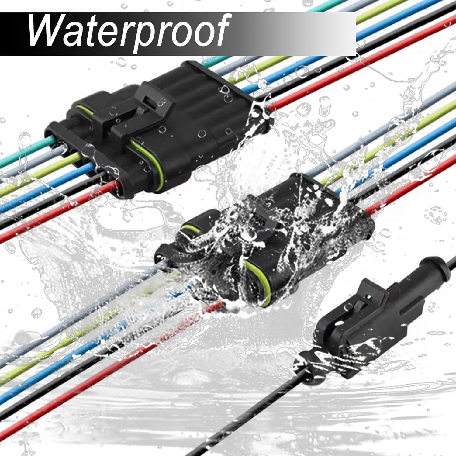 Thumbnail 5 de Maierke 1008PCS 63 Sets Waterproof Automotive Electrical Connectors Kit with Ratcheting Crimping Tool