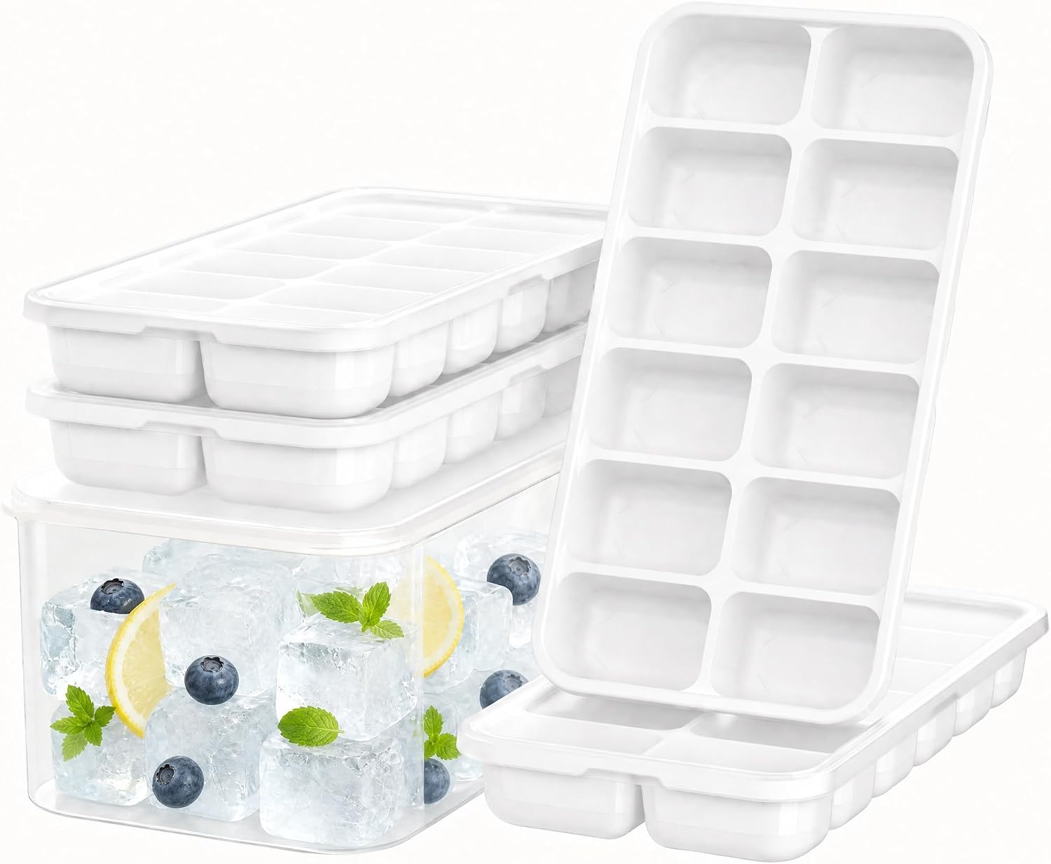 Detalle de Ice Cube Tray Set, 4-Pack