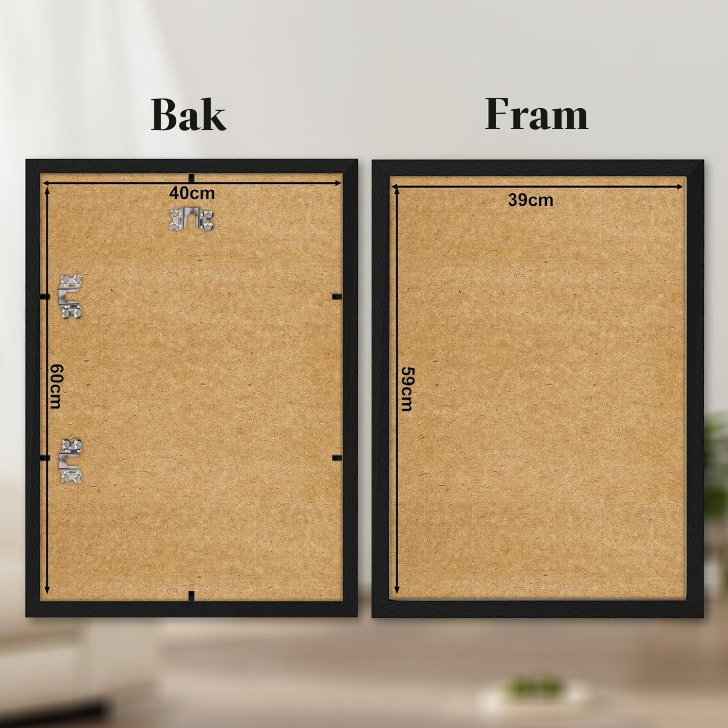 Detalle 2 de RUN HELIX 2-pack bildramar 40 x 60 cm, vita med plexiglas