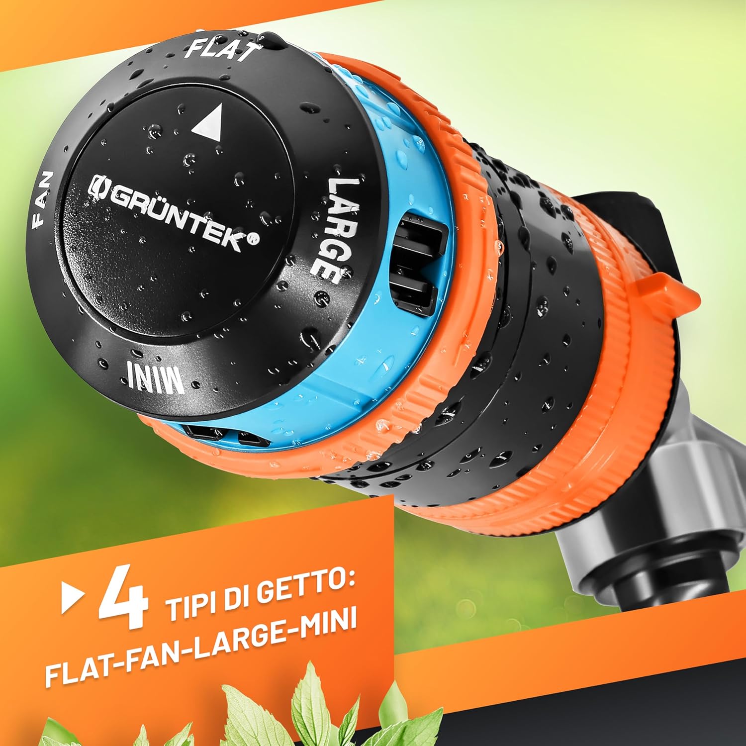 Thumbnail 4 de Irrigatore Giardino Rotante su picchetto GRÜNTEK: irrigazione circolare 30°-360° per grandi superfici