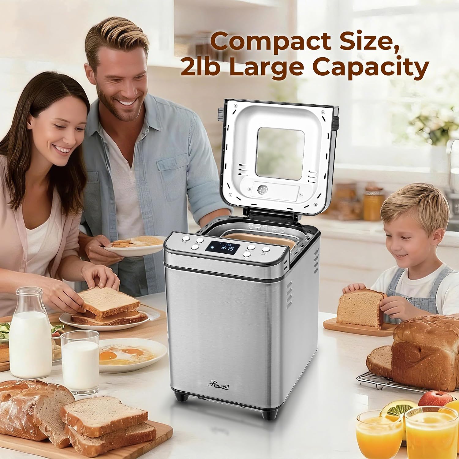 Thumbnail 1 de Rosewill 25-in-1 Bread Maker 2LB 🍞